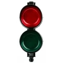 Moflash LED TL Series Green, Red LED Beacon, 2 Lights 30V AC/DC Bracket Wall Surface LED-TL-02-02-04