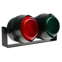 Moflash LED TL Series Green, Red LED Beacon, 2 Lights 30V AC/DC Bracket Wall Surface LED-TL-02-02-04