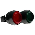 Moflash LED TL Series Green, Red LED Beacon, 2 Lights 30V AC/DC Bracket Wall Surface LED-TL-02-02-04