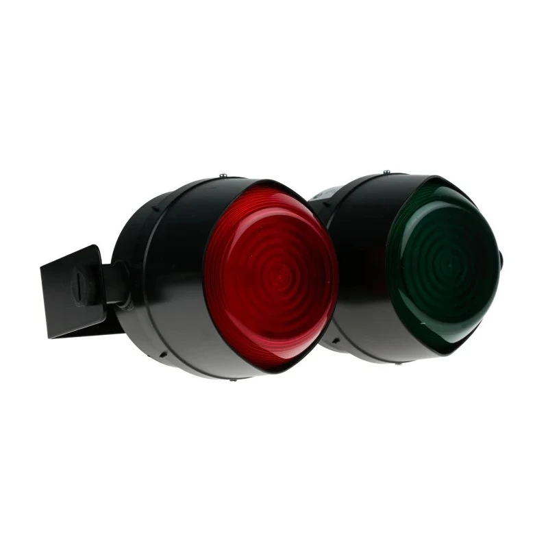 Moflash LED TL Series Green, Red LED Beacon, 2 Lights 30V AC/DC Bracket Wall Surface LED-TL-02-02-04