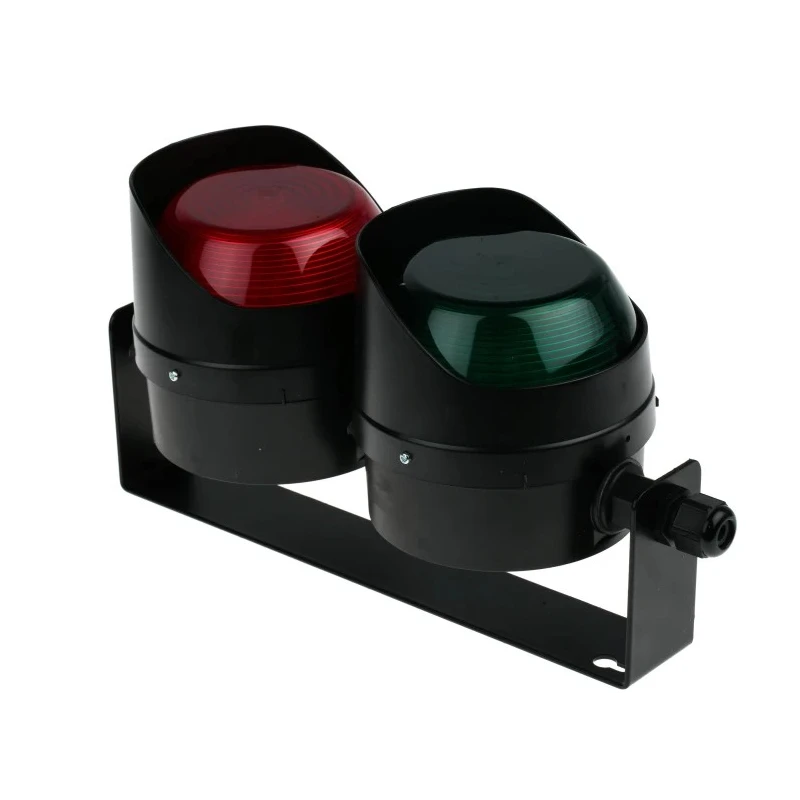 Moflash LED TL Series Green, Red LED Beacon, 2 Lights 30V AC/DC Bracket Wall Surface LED-TL-02-02-04