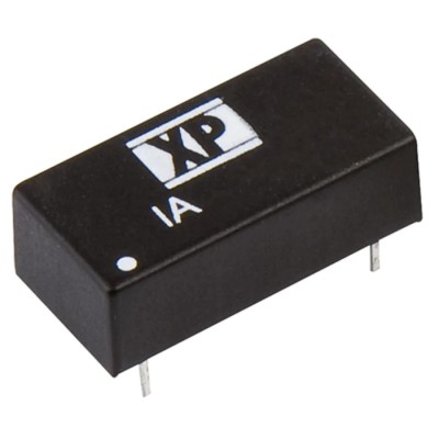 XP Power Isolated Dual Output 1W DC/DC Converter 12V, -12V Output, 5V Input, Through Hole DIP Package IA0512D