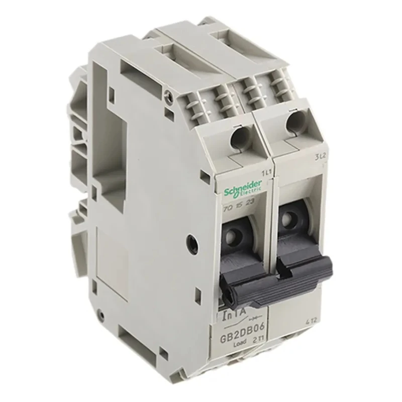 Schneider Electric TeSys TeSyS GB2 Thermal Circuit Breaker 1A Current Rating 2-Pole DIN Rail Mount GB2DB06