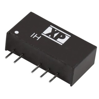 XP Power DC/DC Converter Dual Output 5V and -5V, 200 mA, 5.5V Max Input, 2W Through Hole IH0505S