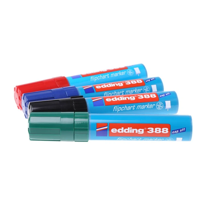 Edding Assorted Flip Chart Marker Pen 4mm Bullet Tip Germany 388/4S