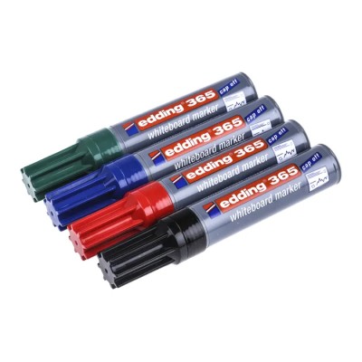 Edding White Board Pen Assorted 4 Pieces Broad Chisel Tip 2 to 7 mm 365/4S