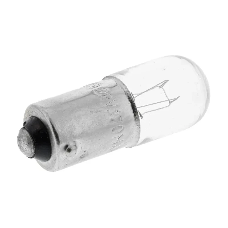 RS PRO BA9S Indicator Light Clear 28V 170mA T3 1/4 Lamp 1500h Lifespan BA9S