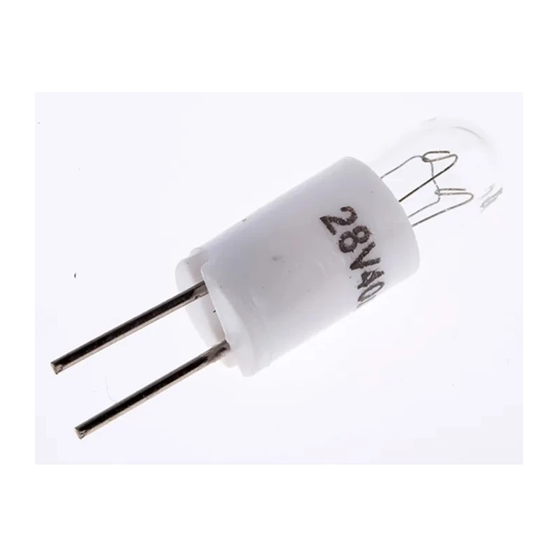 RS PRO T1 1/4 Bi-Pin Indicator Lamp Clear Lens 28V 40mA 1000h 104-985