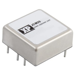 XP Power Isolated 20W Dual Output DC/DC Converter, 15 V and -15 V, 667 mA Output Current, 18V/9V Input Voltage TH JCM2012D15