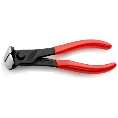 Knipex 160mm Cutter for Medium Hard Wire with Polyvinyl Chloride Handle and High Grade Special Tool Steel Jaw 68 01 160