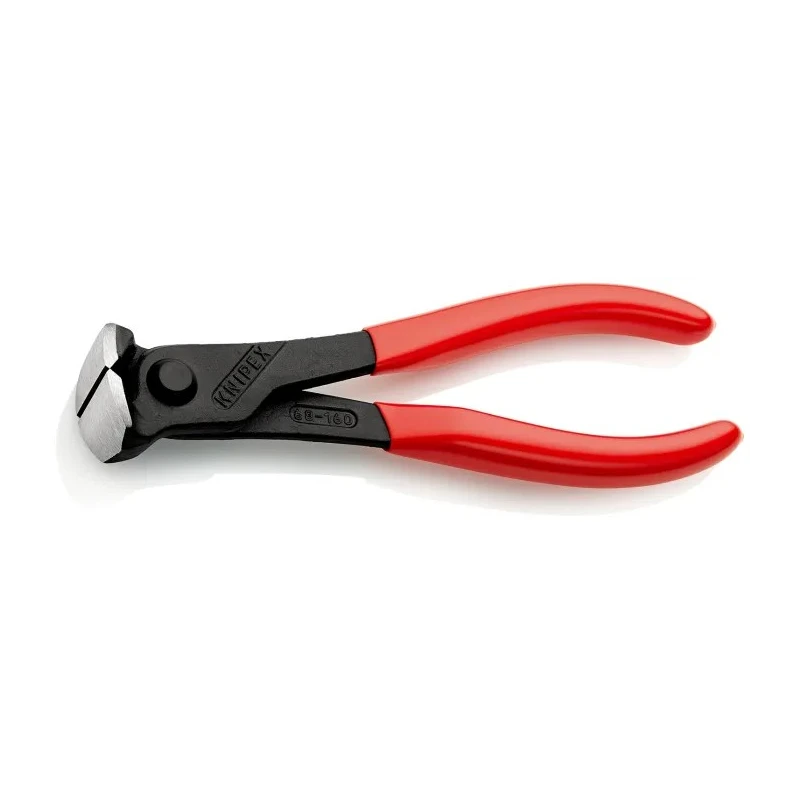 Knipex 160mm Cutter for Medium Hard Wire with Polyvinyl Chloride Handle and High Grade Special Tool Steel Jaw 68 01 160