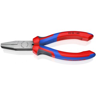 Knipex Flat Nose Plier Short 160mm Overall, 30mm Jaw 20 02 160