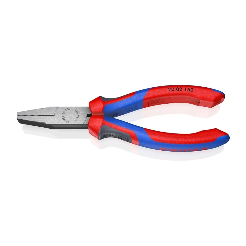 Knipex Flat Nose Plier Short 160mm Overall, 30mm Jaw 20 02 160