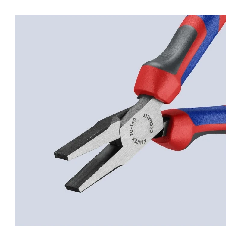 Knipex Flat Nose Plier Short 160mm Overall, 30mm Jaw 20 02 160
