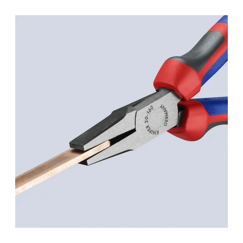 Knipex Flat Nose Plier Short 160mm Overall, 30mm Jaw 20 02 160