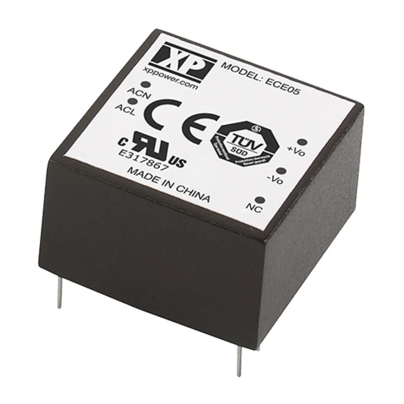 XP Power Switching Power Supply 3.3V DC 5W PCB Mount Power Supply ECE05US03