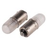 RS PRO Orange Indicator Lamp BA9 Base, 28mm Length, Neon T3¼ (10mm) Integral Resistor 106-414
