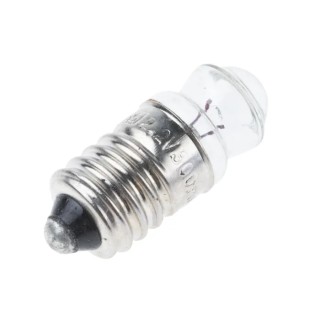 RS PRO Indicator Light Clear 2.2V 300mA 18h Lifespan E10 Near-Far Brilliant MES Lens Design 106-290