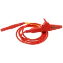 Staubli Connector Test Lead 15A, 1000V AC, Red, 1 m Lead Length 20886-1