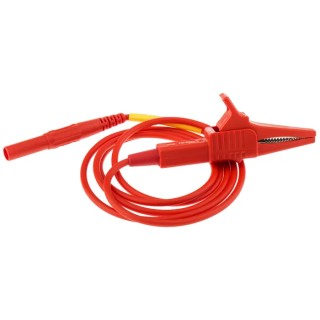 Staubli Connector Test Lead 15A, 1000V AC, Red, 1 m Lead Length 20886-1