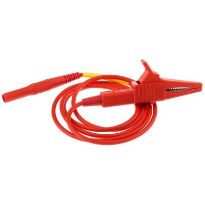 Staubli Connector Test Lead 15A, 1000V AC, Red, 1 m Lead Length 20886-1