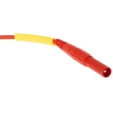 Staubli Connector Test Lead 15A, 1000V AC, Red, 1 m Lead Length 20886-1