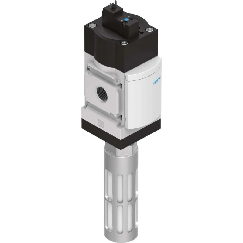 Festo Electric Pneumatic Dump Valve 1/2 in Port Size, 10 bar Pressure, Aluminium Body, MS6-SV-1/2-C-10V24-S