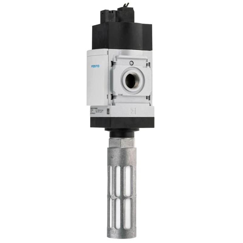 Festo Electric Pneumatic Dump Valve 1/2 in Port Size, 10 bar Pressure, Aluminium Body, MS6-SV-1/2-C-10V24-S