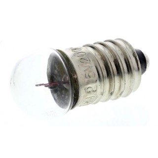 RS PRO E10 Indicator Light Clear 1.25V 200mA 10h Lifespan 106-329