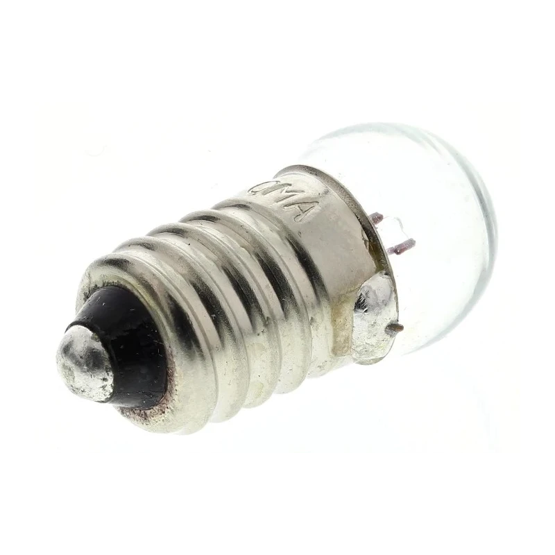 RS PRO E10 Indicator Light Clear 1.25V 200mA 10h Lifespan 106-329
