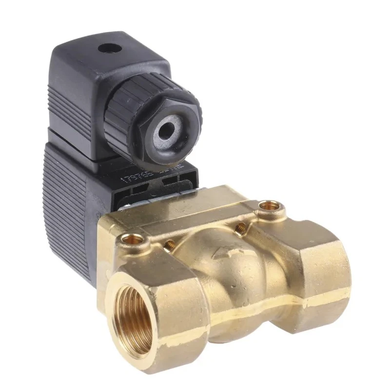 Burkert Solenoid Valve 2 Port NC Brass Body 12mm Orifice 230V ac 50 bar Maximum Pressure 134593