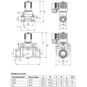 Burkert Solenoid Valve 2 Port NC Brass Body 12mm Orifice 230V ac 50 bar Maximum Pressure 134593