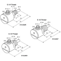 Turck Compact Flow Controller FCS-GL1/2A4-AP8X-H1141/D023, 300cm³/s Max Flow, PNP Output, 0.5 in Pipe, 26V DC