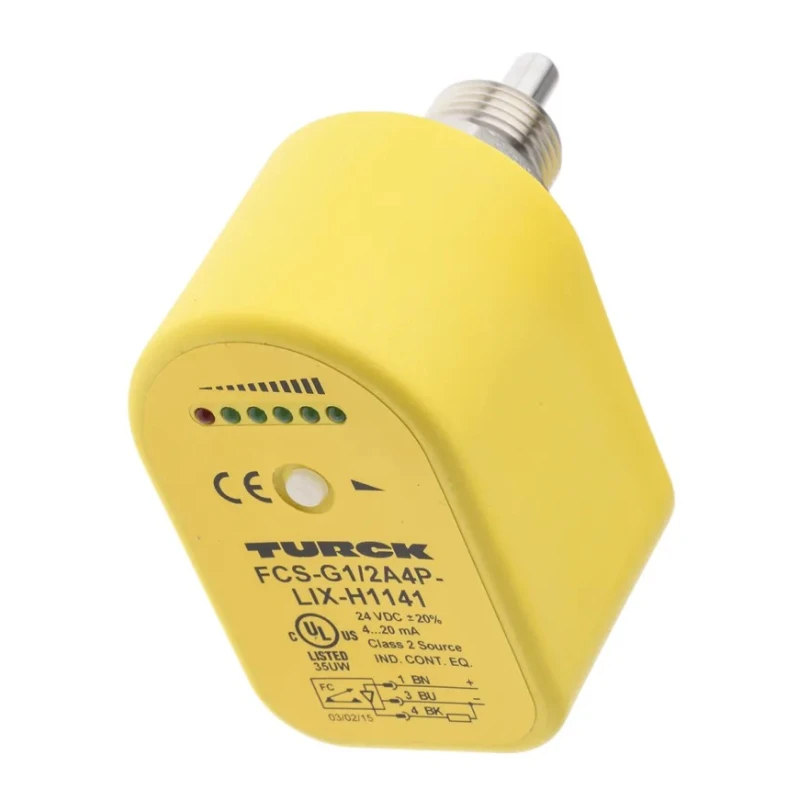 Turck Compact Flow Controller, 150cm³/s, Analogue Output, 0.5 in Pipe, 26V, FCS-G1/2A4P-LIX-H1141