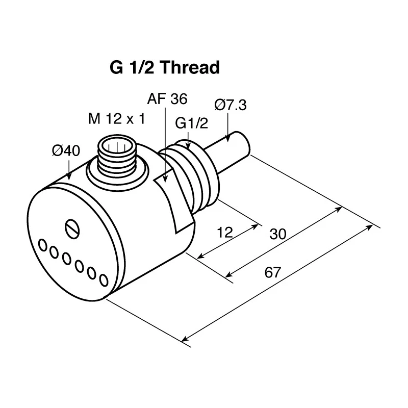 Turck Compact Flow Controller, 150cm³/s, Analogue Output, 0.5 in Pipe, 26V, FCS-G1/2A4P-LIX-H1141