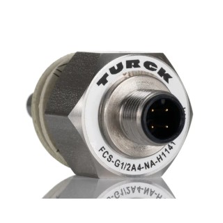 Turck Remote Sensor Flow Sensor for Gas and Liquid, Stainless Steel Housing, IP67, 24V, 150mA, 1 to 3 FCS-G1/2A4-NA-H1141