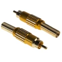 RS PRO Yellow Straight Cable RCA Plug with Gold Contact Plating and Aluminium Housing 106-969