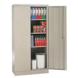 RS PRO Steel 2 Door Lockable Floor Standing Storage Cabinet 1.83 m Height x 915 mm Width x 457 mm Depth 313-1056