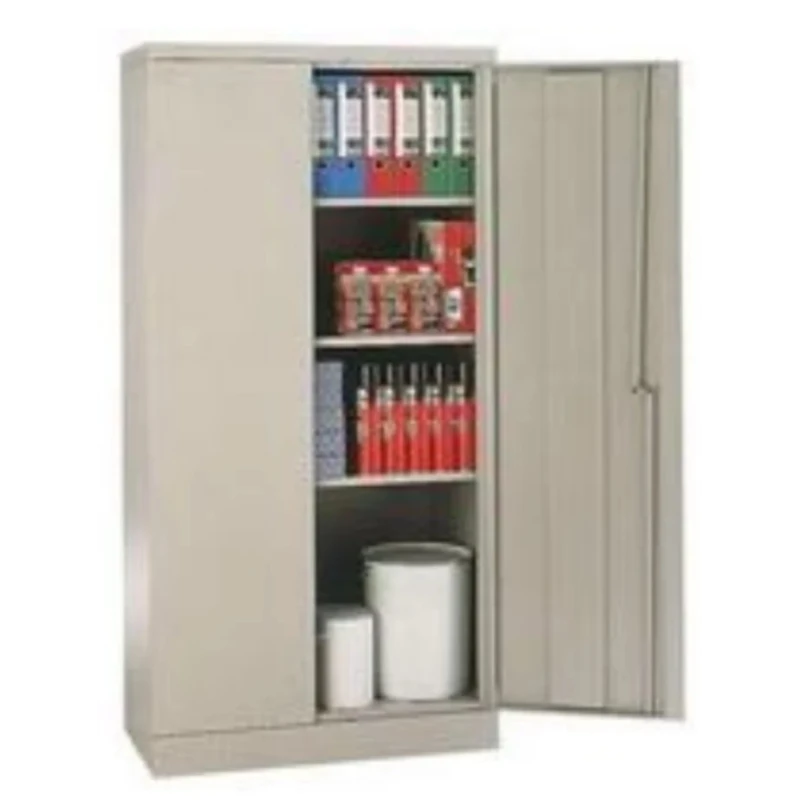 RS PRO Steel 2 Door Lockable Floor Standing Storage Cabinet 1.83 m Height x 915 mm Width x 457 mm Depth 313-1056