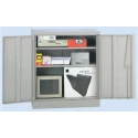 RS PRO 2 Door Steel Floor Standing Storage Cabinet 1.02 m Height, 915 mm Width, 457 mm Depth 313-1062