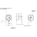 Herga 6731 Series Adjustable Low Pressure Sensor with Relay Output 0.72 psi to 1.8 psi 250V AC 6731-0027