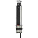 brennenstuhl 2 m 3 Socket Type G Extension Lead Kit, 250V AC, IP20, Switchable, Tower Power Series 1396203003