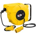 brennenstuhl 18 m 1 Socket BS4343/EN60309 110V-16A Automatic Rewind Hose Reel Cable Reel 1241003110
