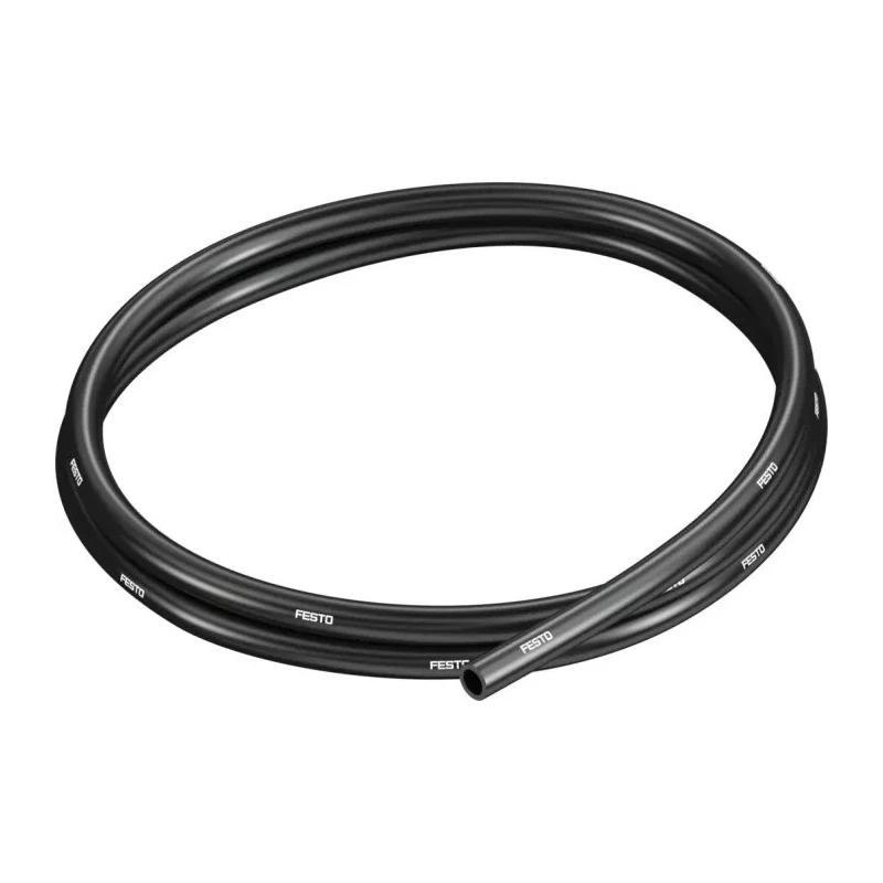 Festo Compressed Air Pipe Black Polyurethane 8 mm 50 m 10 bar Operating Pressure PUN-8X1,25-SW