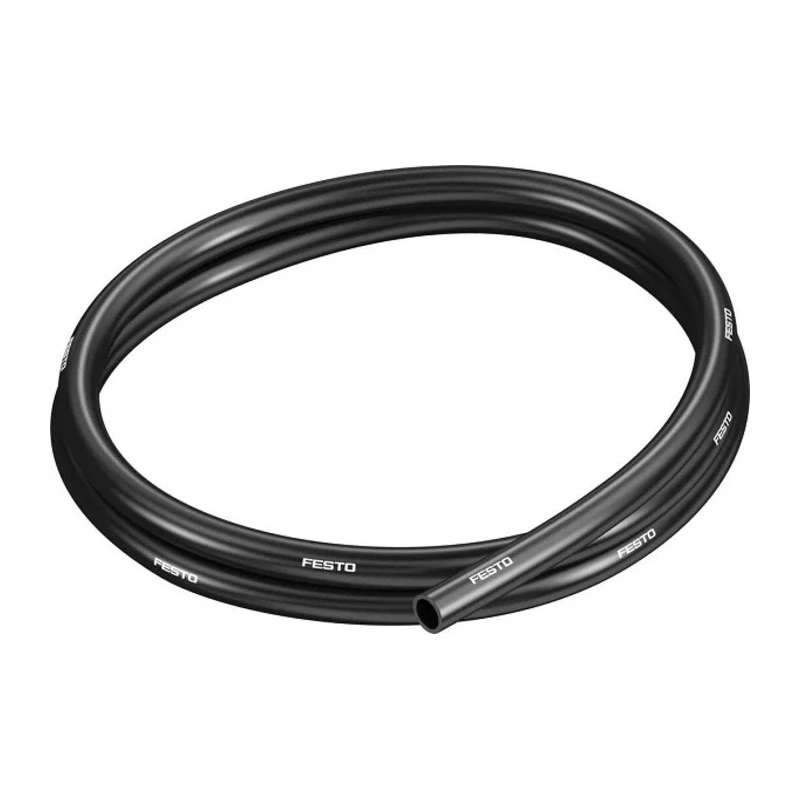 Festo Compressed Air Pipe Black Polyurethane 12 mm Diameter 50 m Length Hydrolysis Resistant PUN-H-12X2-SW