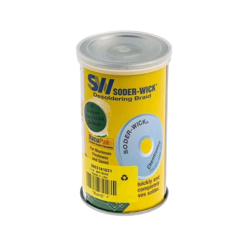 Chemtronics No Clean De-Soldering Braid 1.5 m Length, 2 mm Width SW16035