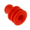 TE Connectivity Superseal Series 1.5 Automotive Connector Seal Silicone Red Male Plug-In 6.3x6.3x7.8mm 281934-3