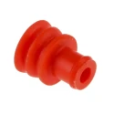 TE Connectivity Superseal Series 1.5 Automotive Connector Seal Silicone Red Male Plug-In 6.3x6.3x7.8mm 281934-3