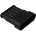 TE Connectivity AMP SUPERSEAL 1.5 Automotive Male Connector Black Cable 5 Way Crimp Termination 282107-1