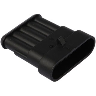 TE Connectivity AMP SUPERSEAL 1.5 Automotive Male Connector Black Cable 5 Way Crimp Termination 282107-1